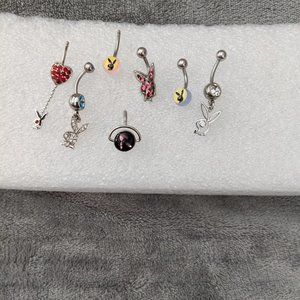 Playboy Bunny Navel Belly Rings